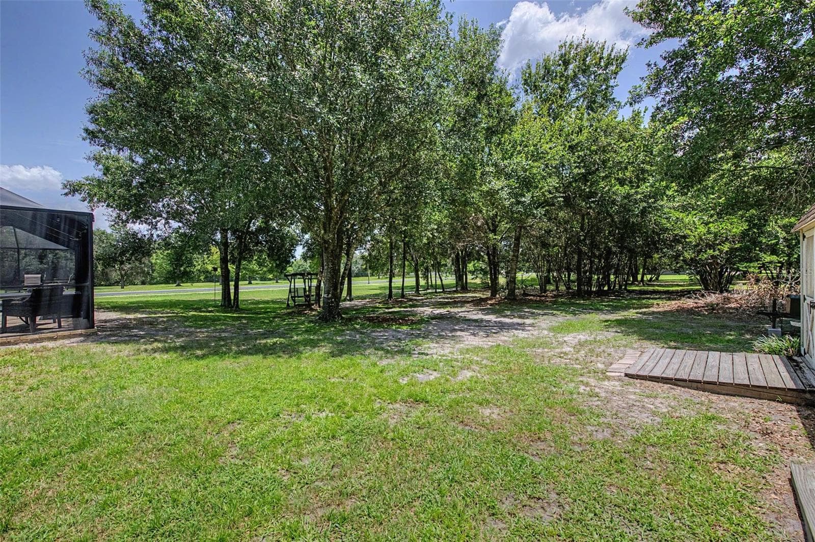 View of the Back Yard - 27928 AUSTIN WOODS DRIVE, DADE CITY