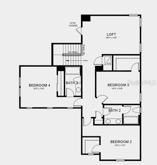 Floor 2 - Additional Highlights Include: gourmet kitchen, main floor secondary bedroom and full bathroom, extended covered lanai with an outdoor kitchen rough-in, 8' interior doors, pocket sliding glass door in the great room, and pre-plumbed for a future laundry room sink - 1623 ANSON LN, ZEPHYRHILLS