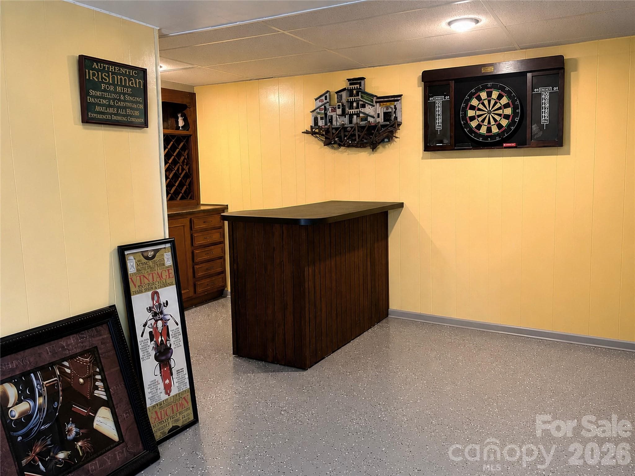 Basement Bar Area - 467 Forest Lake Road, Forest City