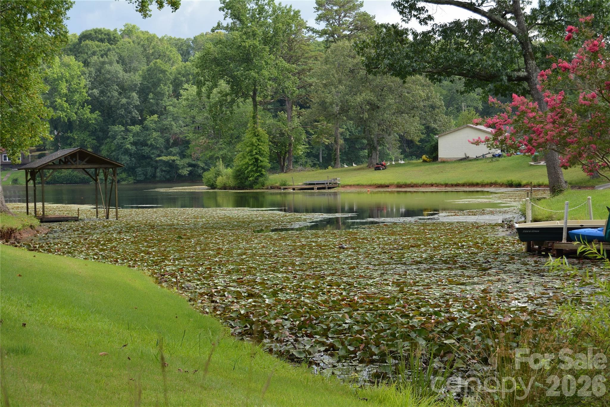 Backyard view of lake - 467 Forest Lake Road, Forest City