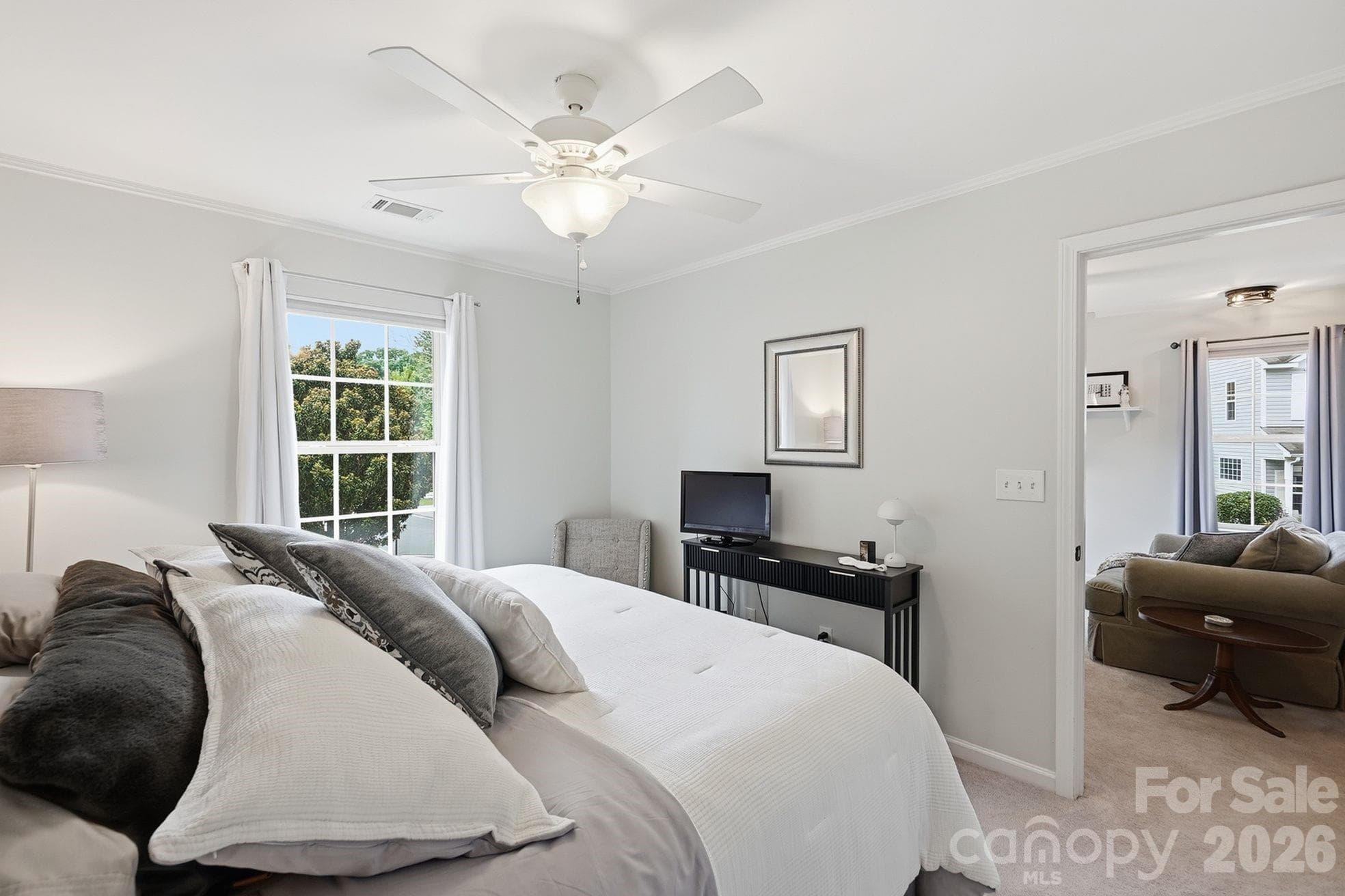 Guest room off the loft/flex area - 203 Tail Race Lane, Fort Mill