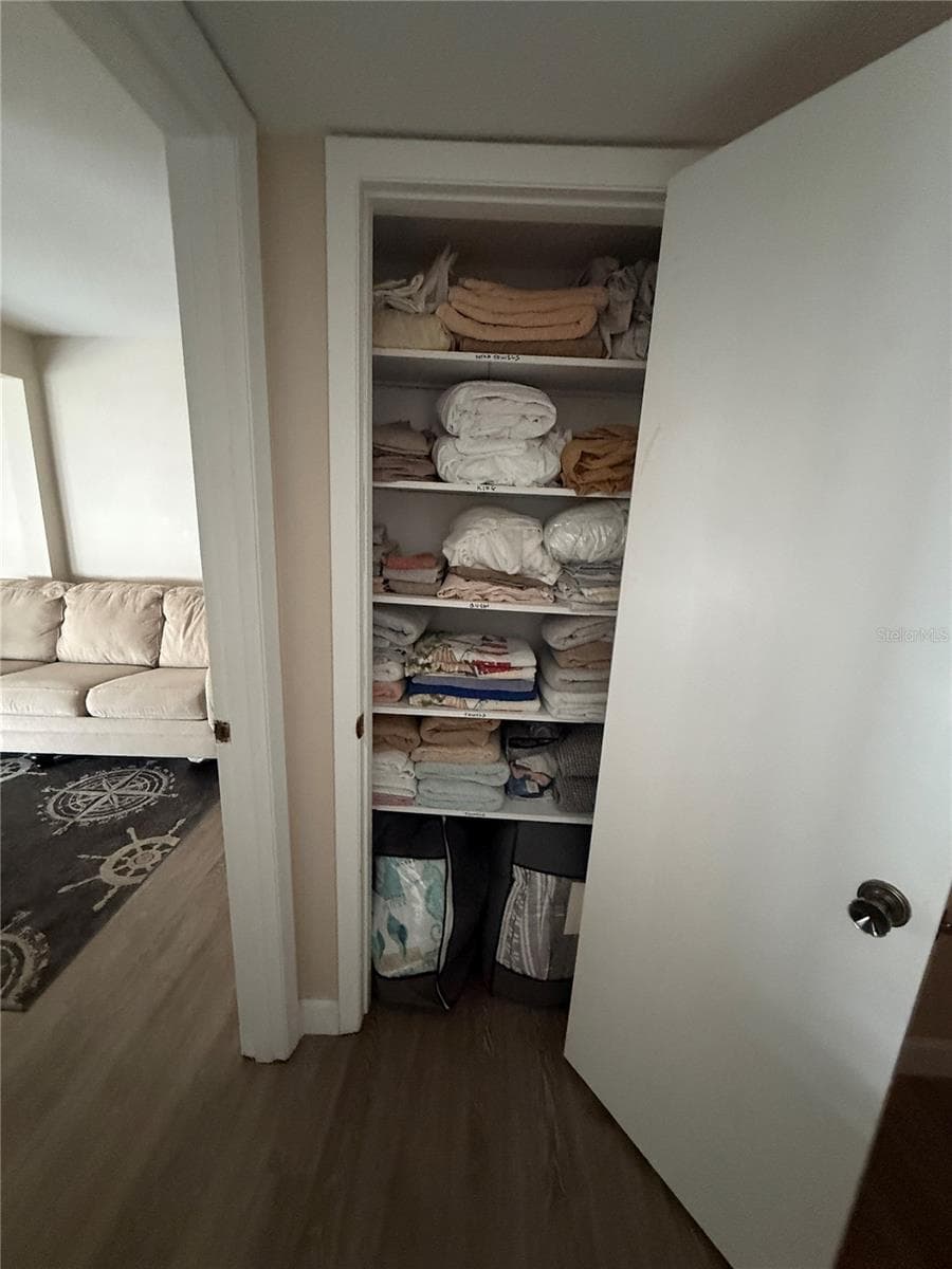 Linen closet - 315 MEDALLION BLVD #H, MADEIRA BEACH