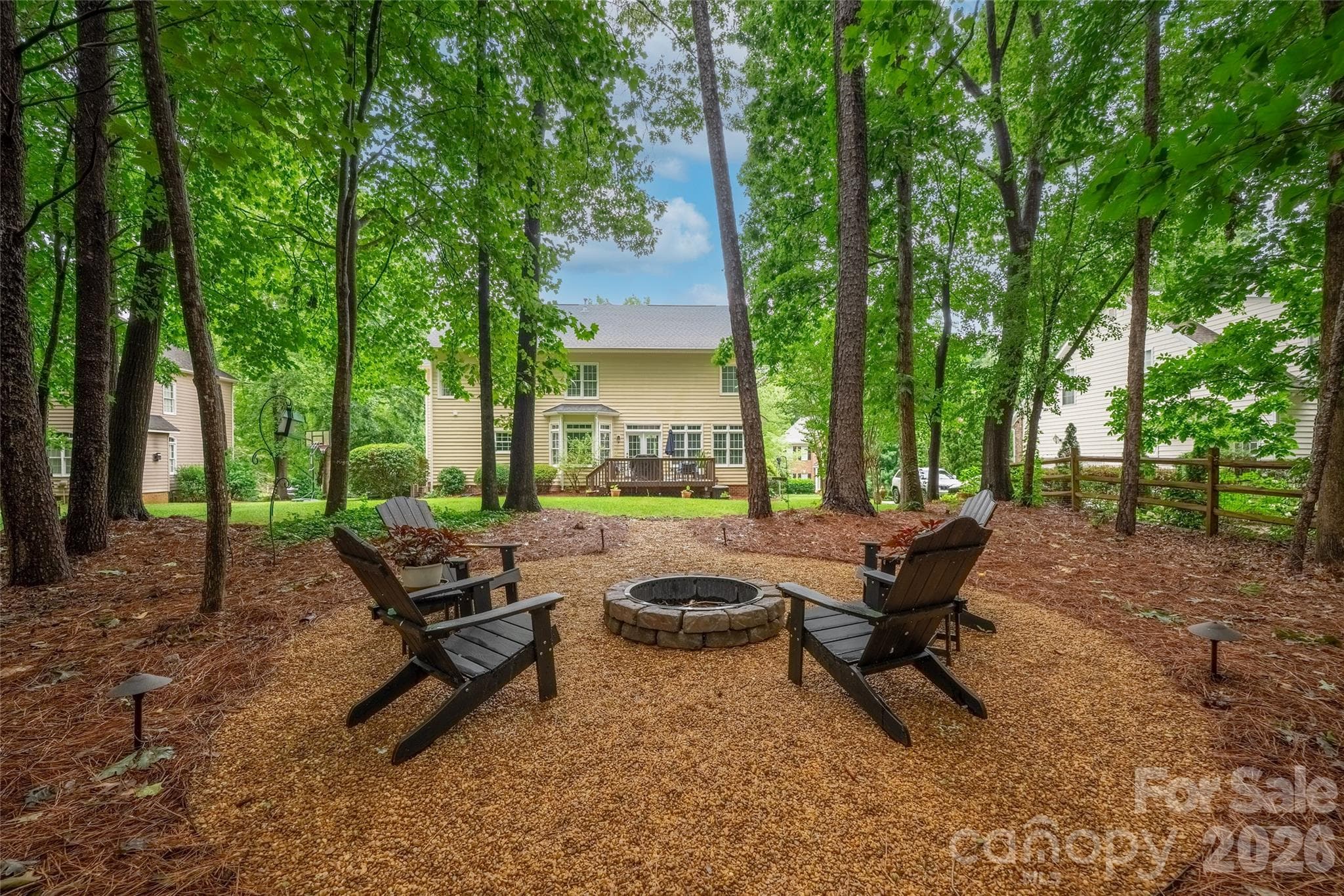 Fire pit area - 4034 Nicole Eileen Lane, Charlotte