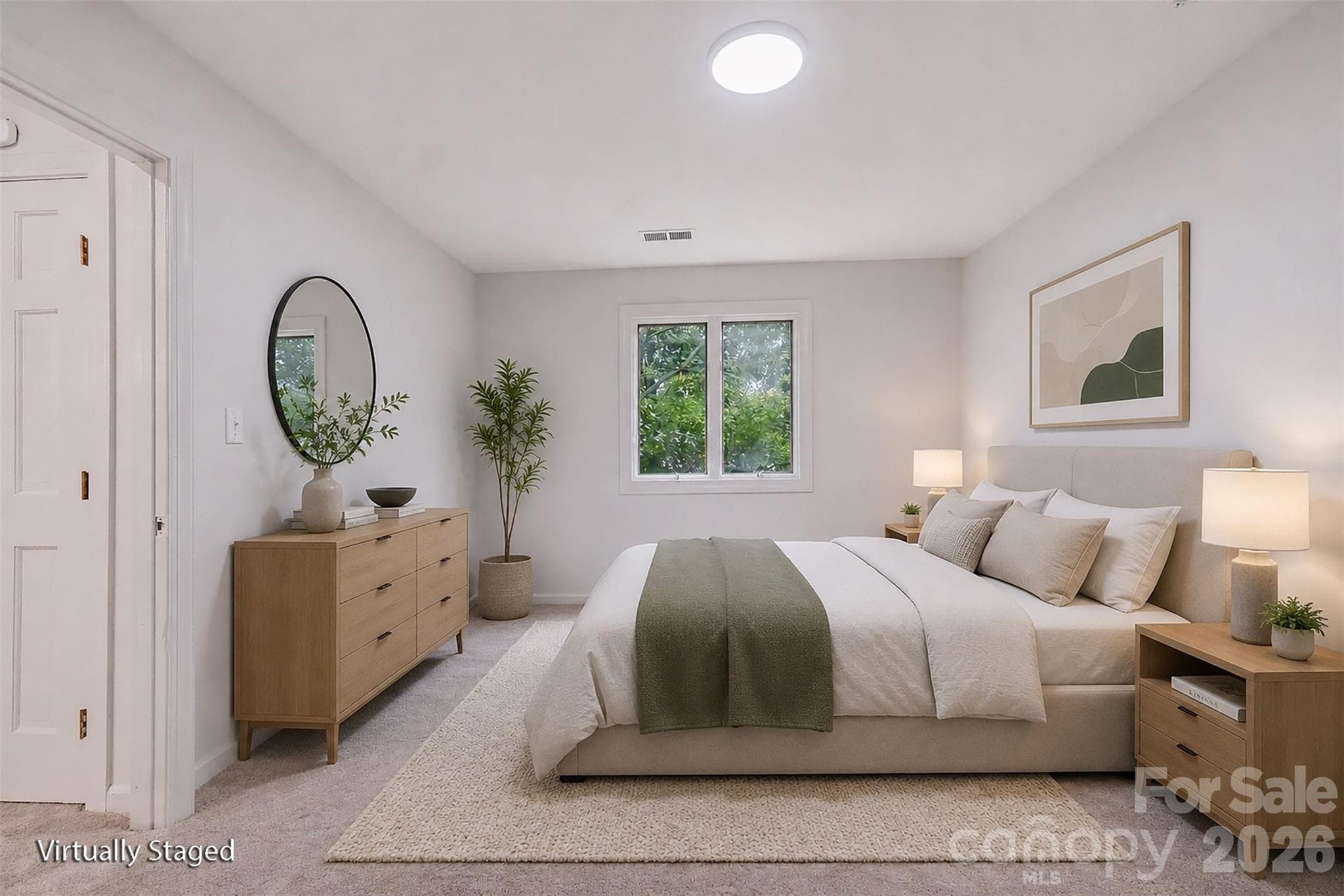 Bedroom 4 is the largest secondary bedroom at 15 1/2 by 11 1/2 and also has new carpet. - 5042 Marci Lane, Belmont
