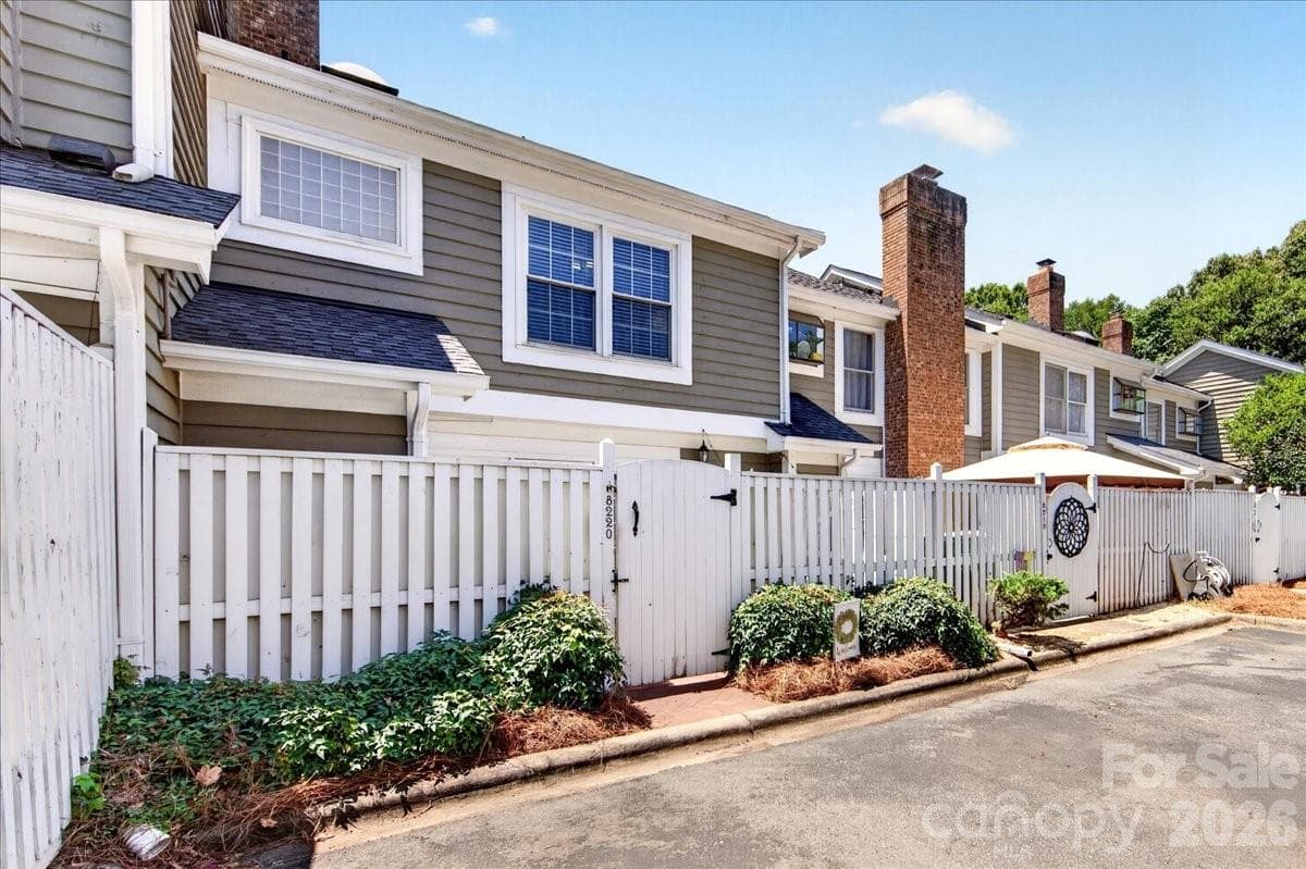 Rear entrance with parking - 8220 Legare Court, Charlotte