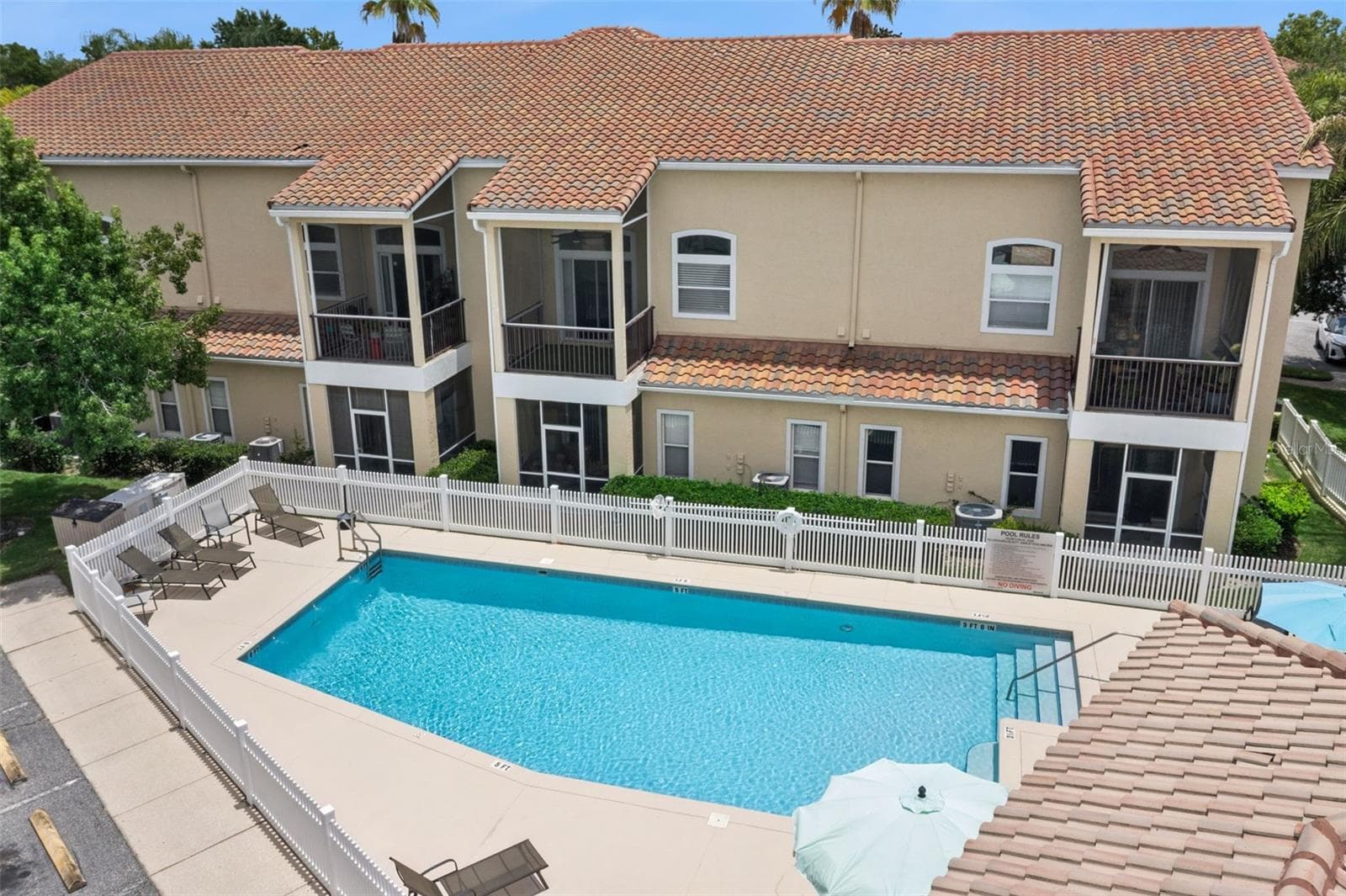Aerial Community Pool - 674 SANDY NECK LN #104, ALTAMONTE SPRINGS