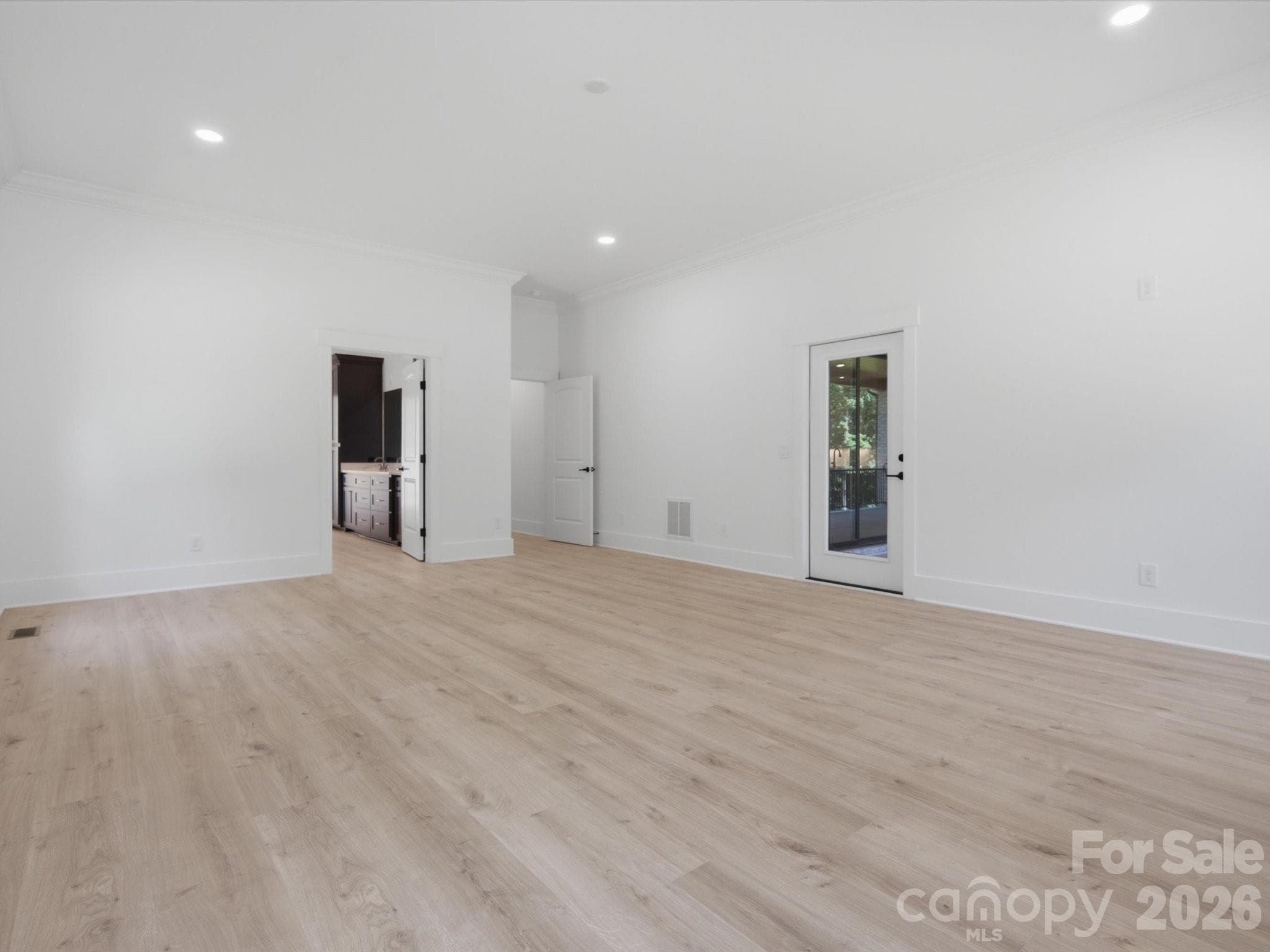primary bedroom with porch access - 8018 Fairmont Drive, Waxhaw