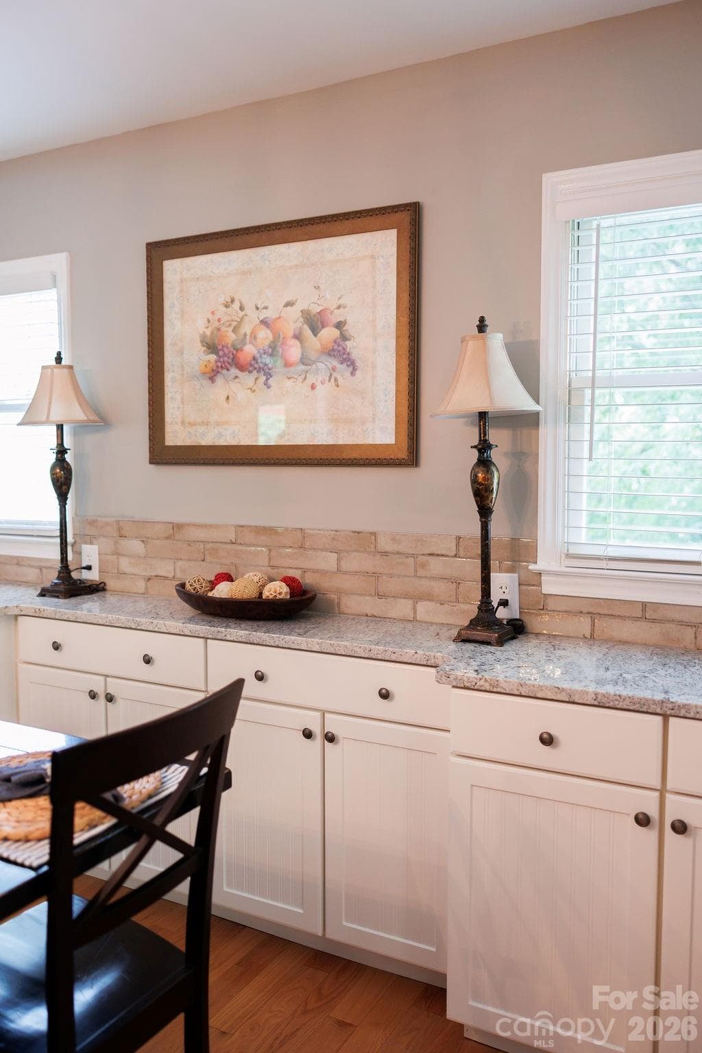 Granite countertop and ample storage cabinets - Kings Mountain