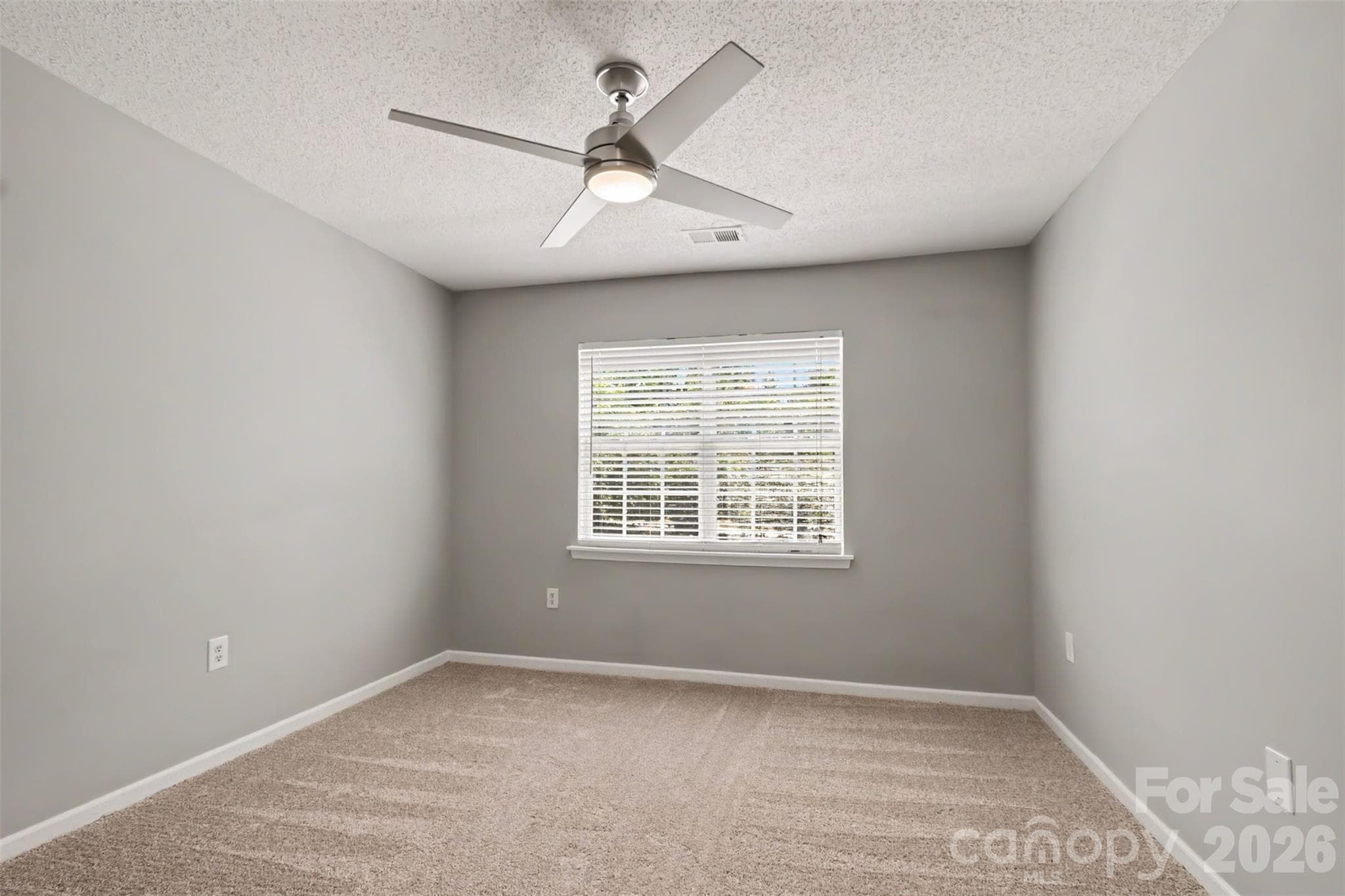 Bedroom #3, enjoy remote controlled ceiling fan with light - 12683 Bluestem Lane, Charlotte