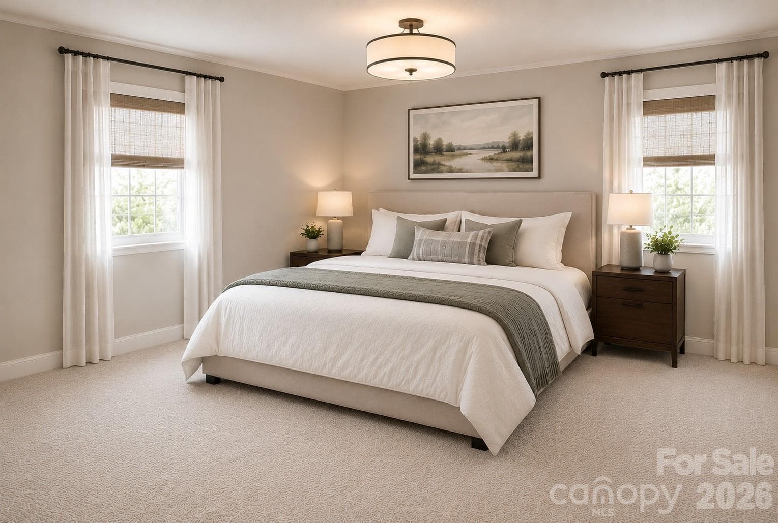 Virtually Staged Primary Bdrm - Hudson