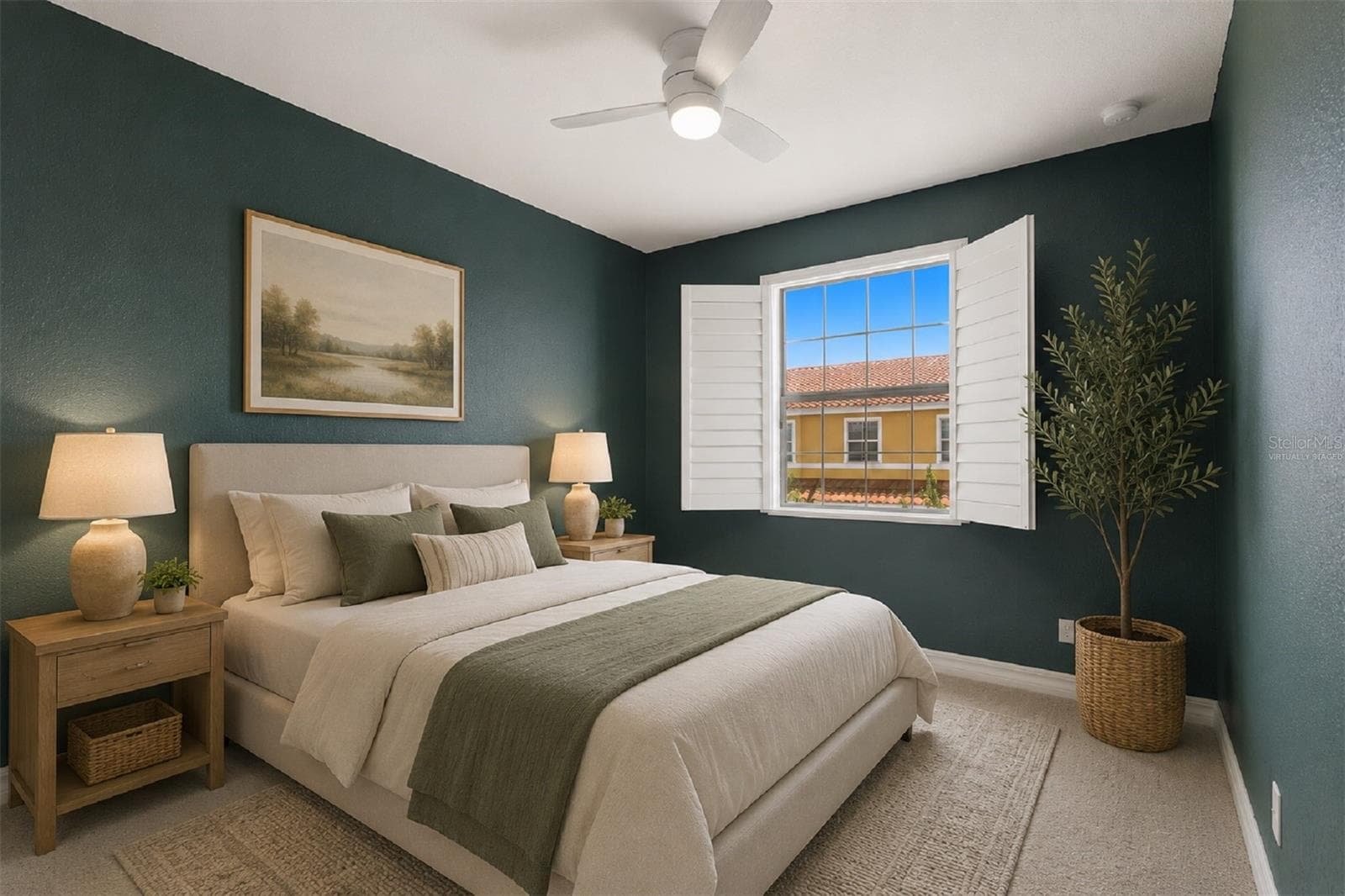 Virtually staged - Guest Bedroom 1 - 10016 EAGLE CREEK CENTER BLVD, ORLANDO
