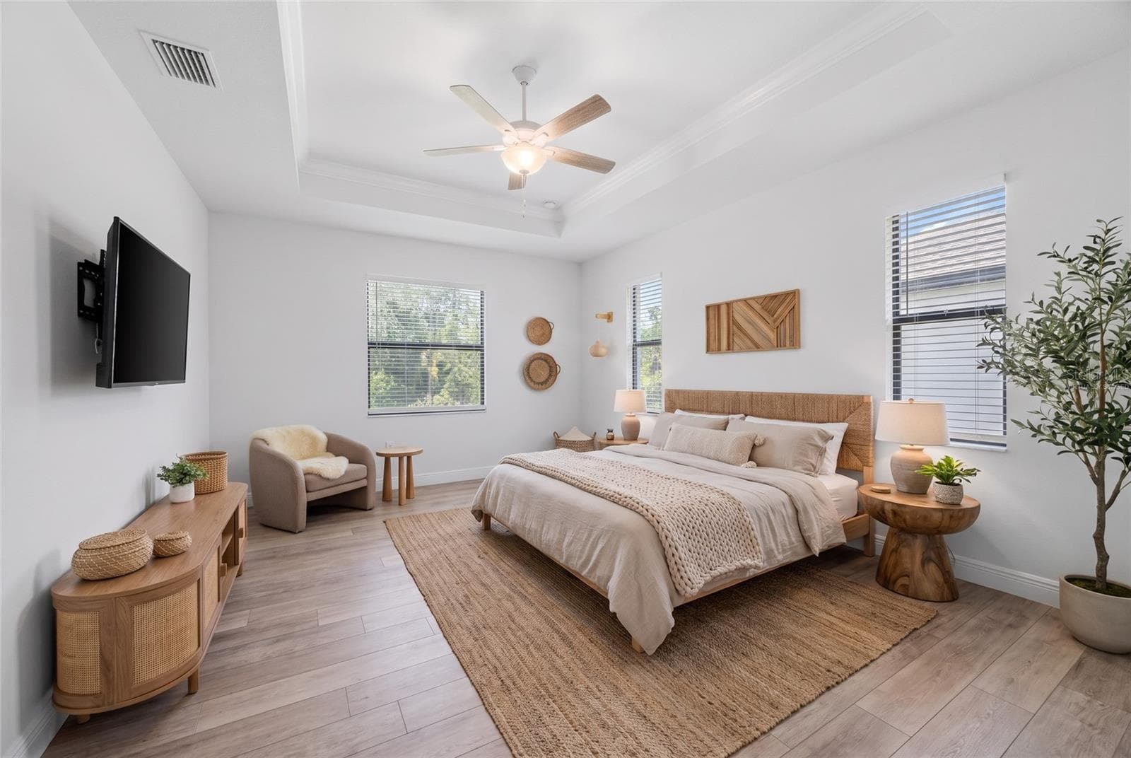Virtually staged - Primary Bedroom - 2535 TRICO RD, NORTH PORT
