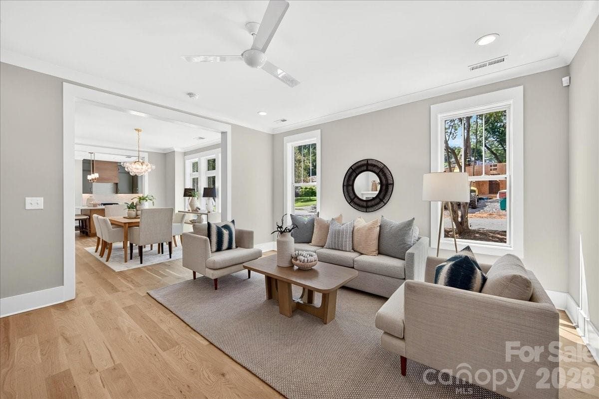 Living room - 3940 Admiral Avenue, Charlotte