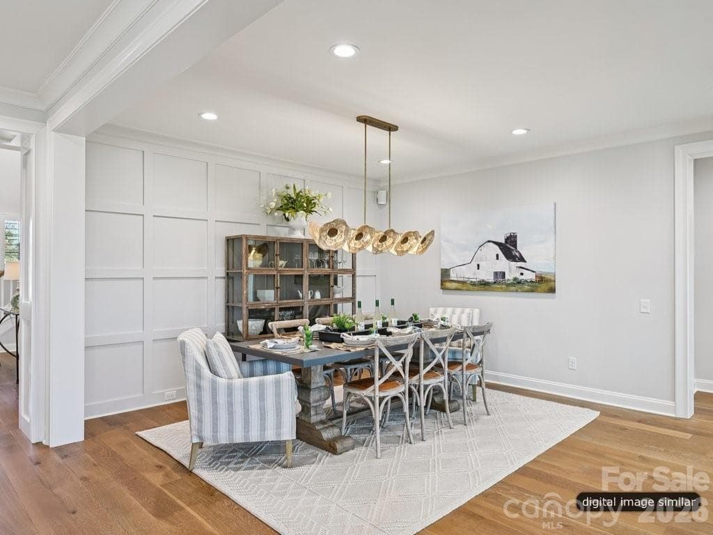 Seat 8-10 easily in this space with a table for entertaining/gatherings - 6535 Cashion Road, Huntersville
