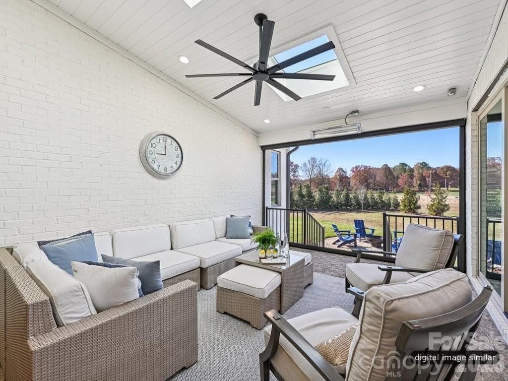 Outdoor Terrace that connected to Living & Dining Rooms - 6535 Cashion Road, Huntersville