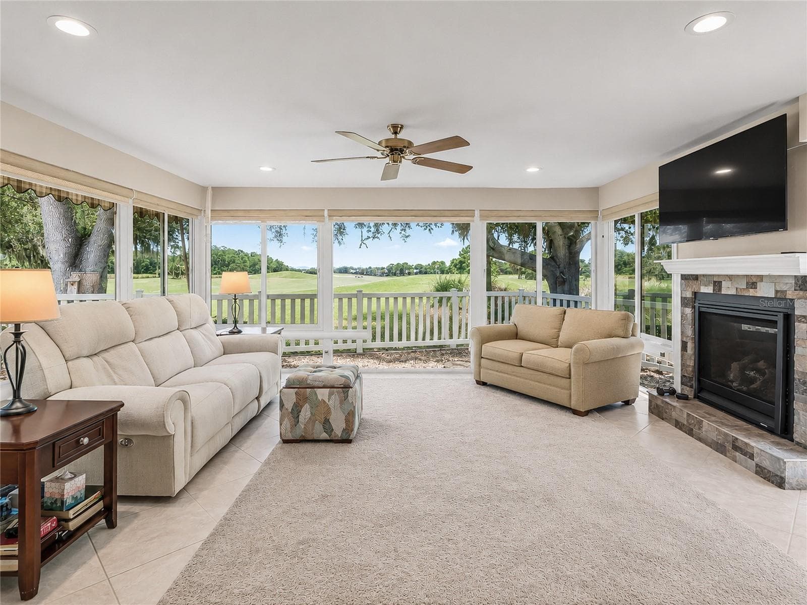 HUGE SUNROOM with GAS FIREPLACE - STUNNING VIEWS!! - 3101 ARCHER AVE, THE VILLAGES