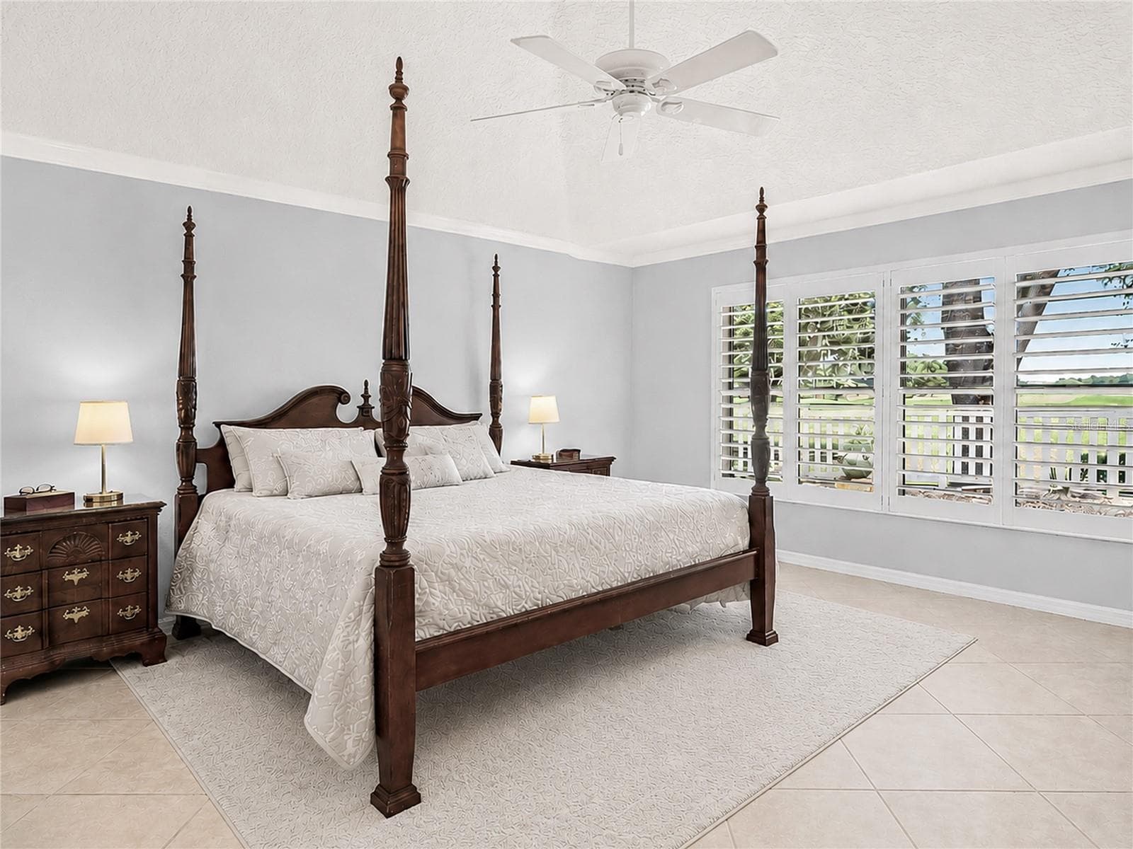 PRIMARY BEDROOM WITH GOLF VIEW - 3101 ARCHER AVE, THE VILLAGES
