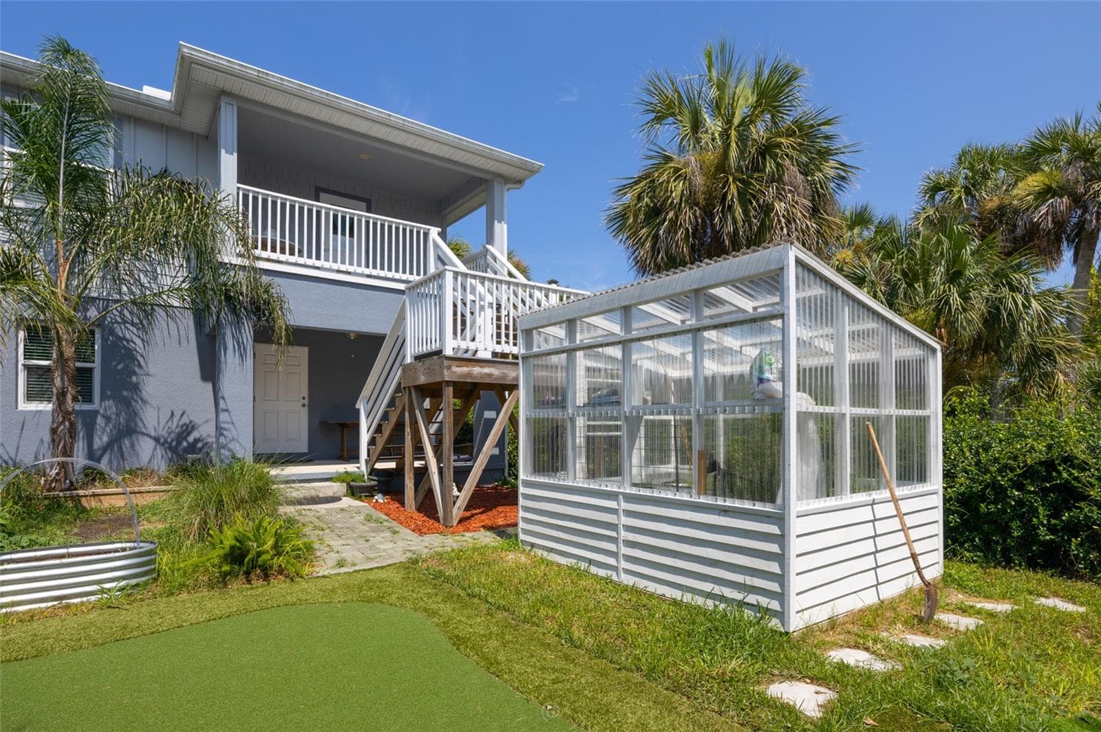 View of greehouse for your green thumb - 904 S DAYTONA AVE, FLAGLER BEACH