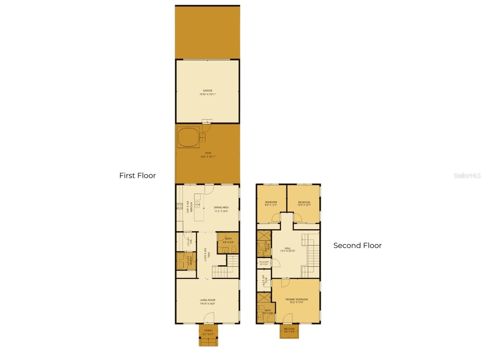 2D Floorplan - Measurements are estimates - 759 LAKE BALDWIN LN, ORLANDO