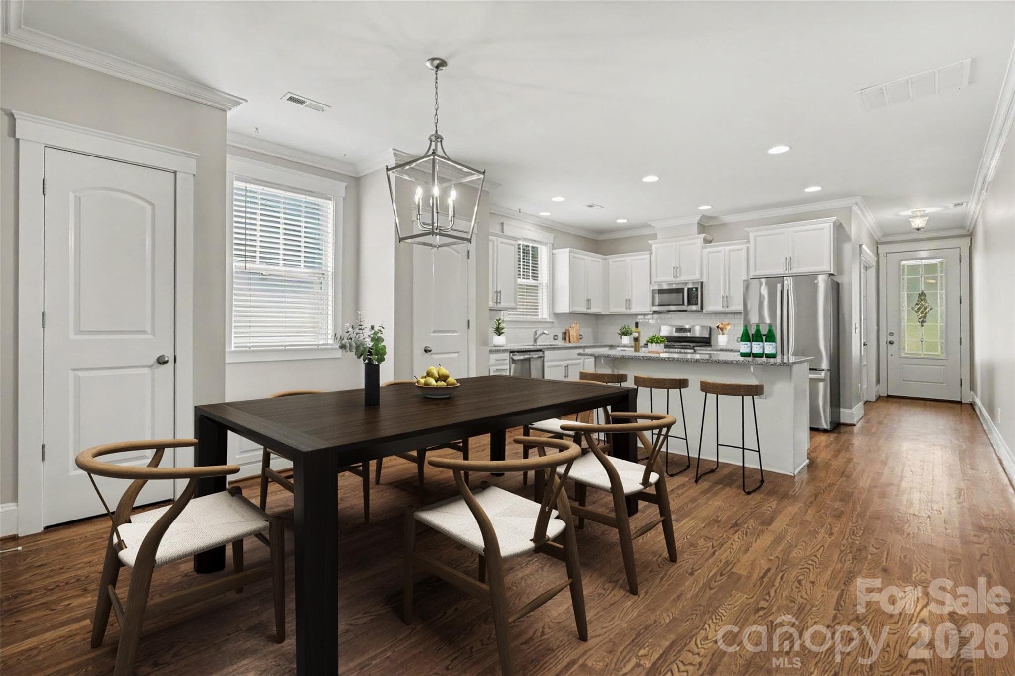 Virtually staged Diningroom - 734 Waterscape Court, Rock Hill