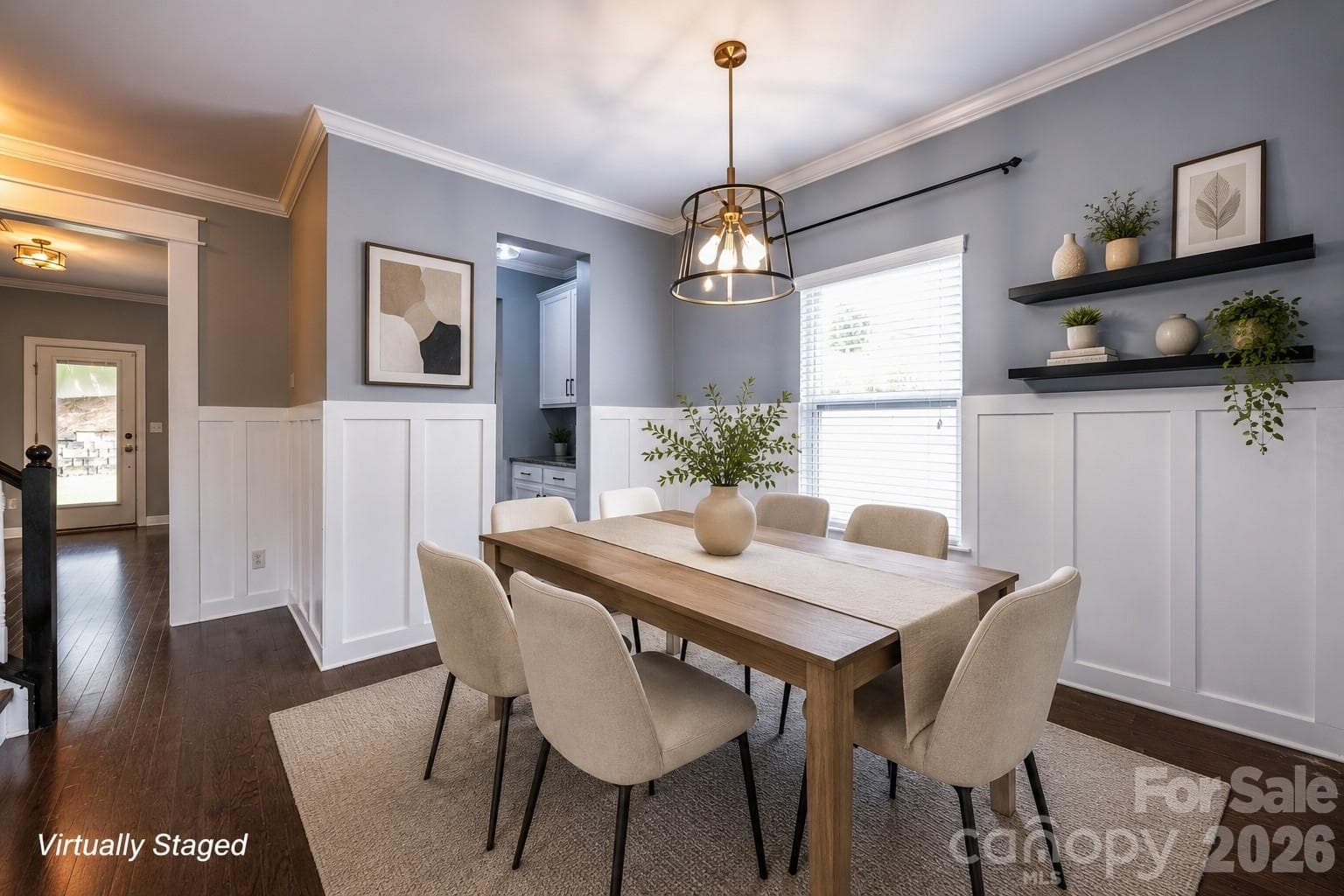 Dining Room - Virtually Staged - 2134 Gillette Drive, Clover
