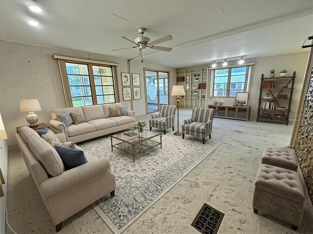 Virtually Staged Living Room - 416 PALO VERDE DR, LEESBURG