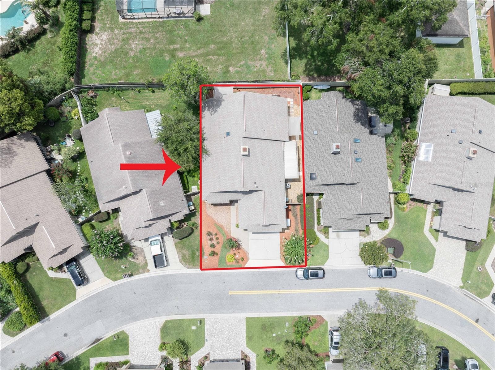 Aerial of property - 4418 NE 4TH ST, OCALA