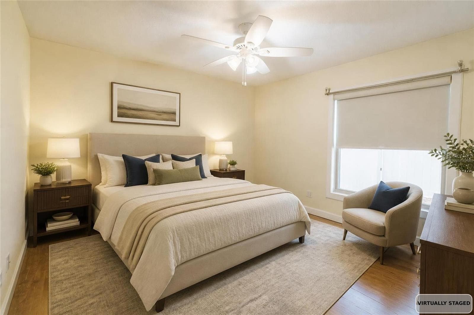 Virtually staged bedroom 3 - 4418 NE 4TH ST, OCALA