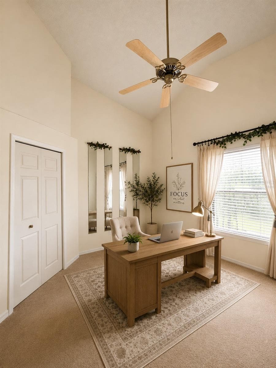 Virtually Staged Bedrom #3/Home Office option - 7935 OAKSTONE CT, ORLANDO