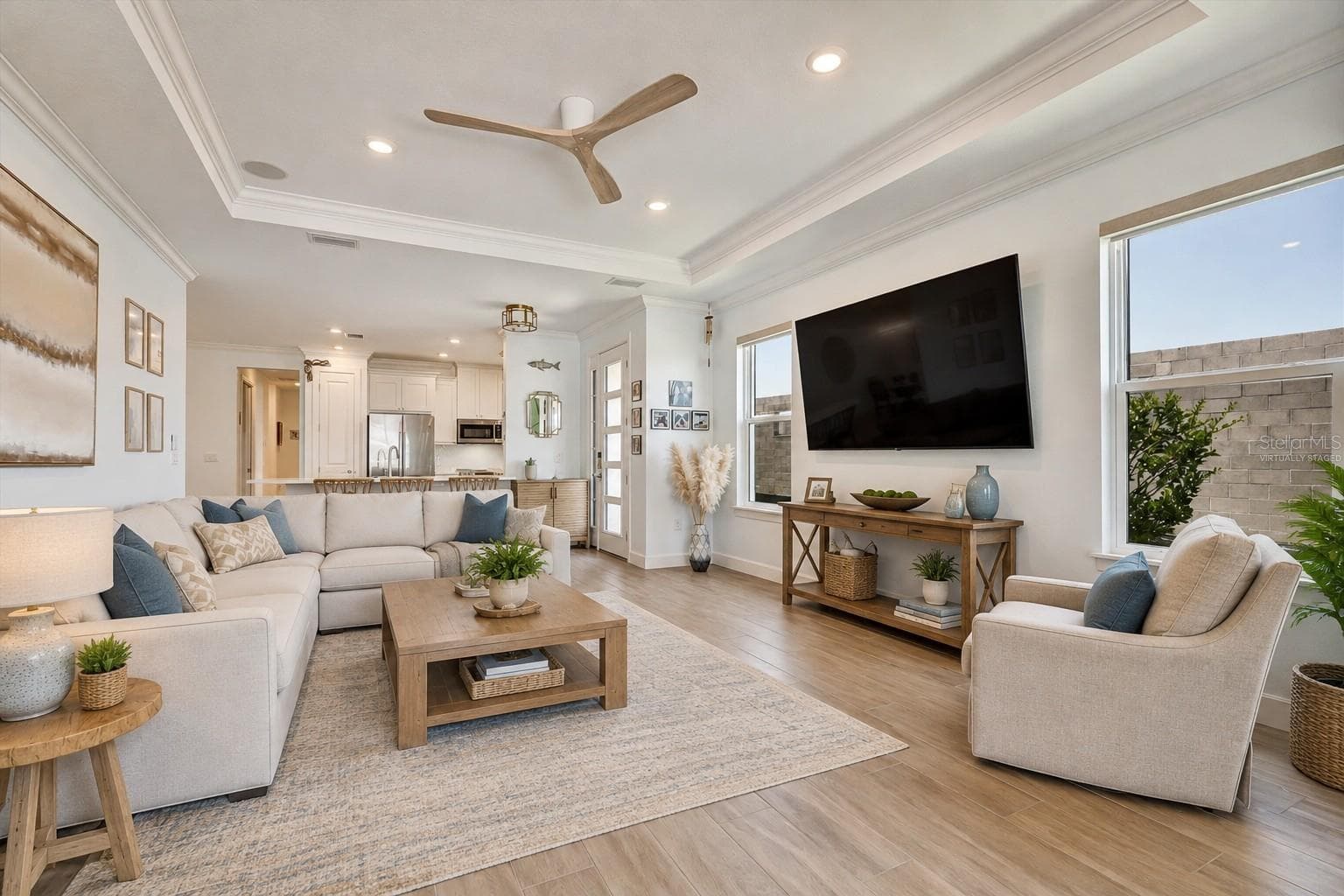 Virtually staged Great Room - 14506 DERNA TER, BRADENTON