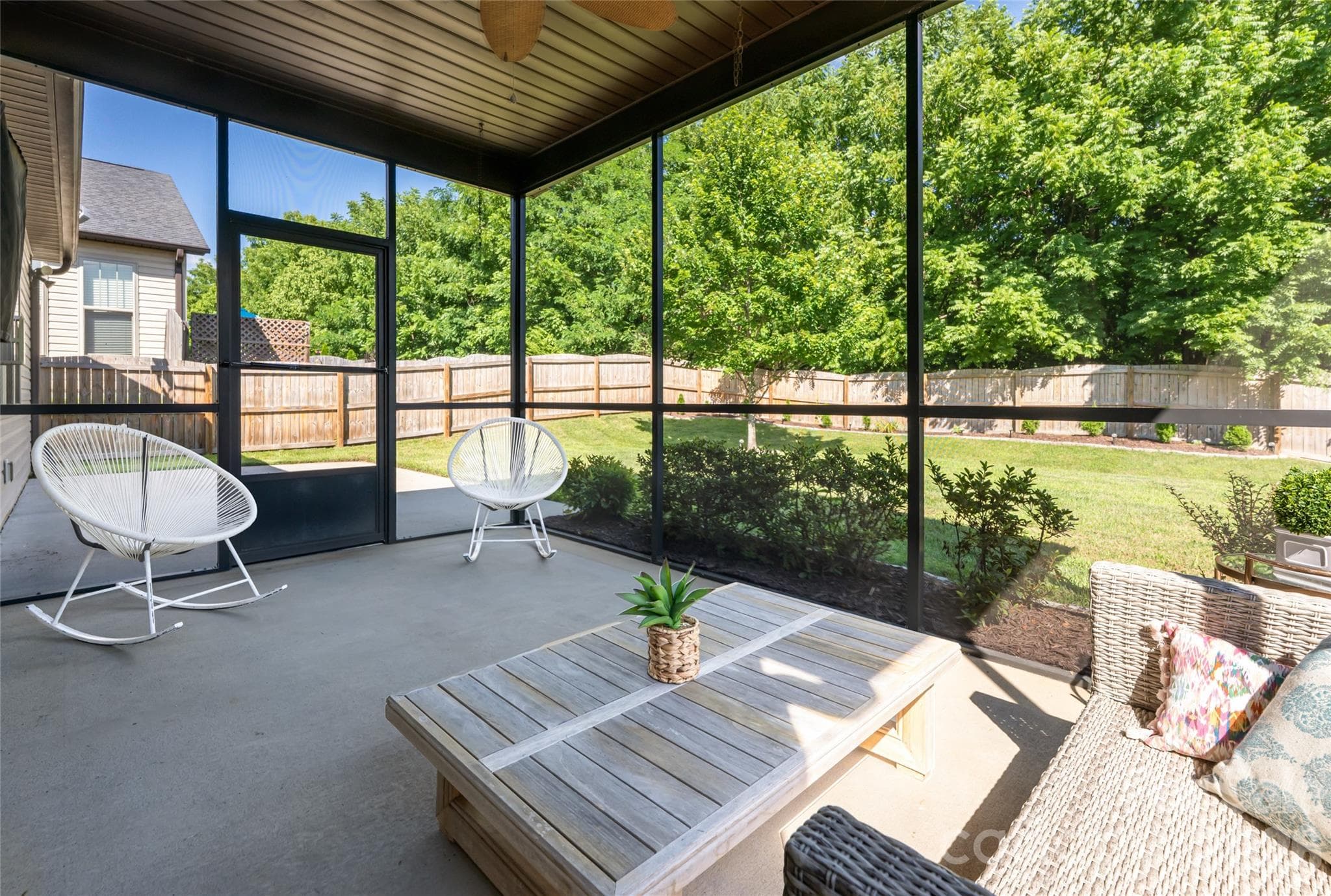 Screened porch extends the living space outside. - Weaverville