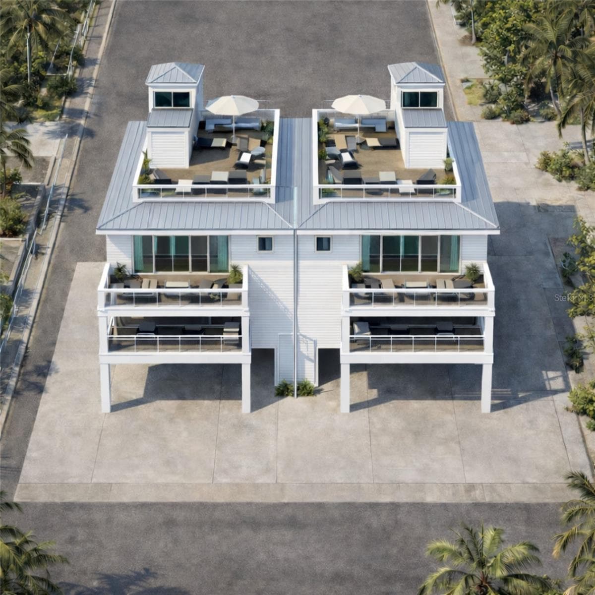 AI rendering of potential Duplex to be built with Artisan Custom Homes or your builder of choice. - 148 98TH AVE, TREASURE ISLAND