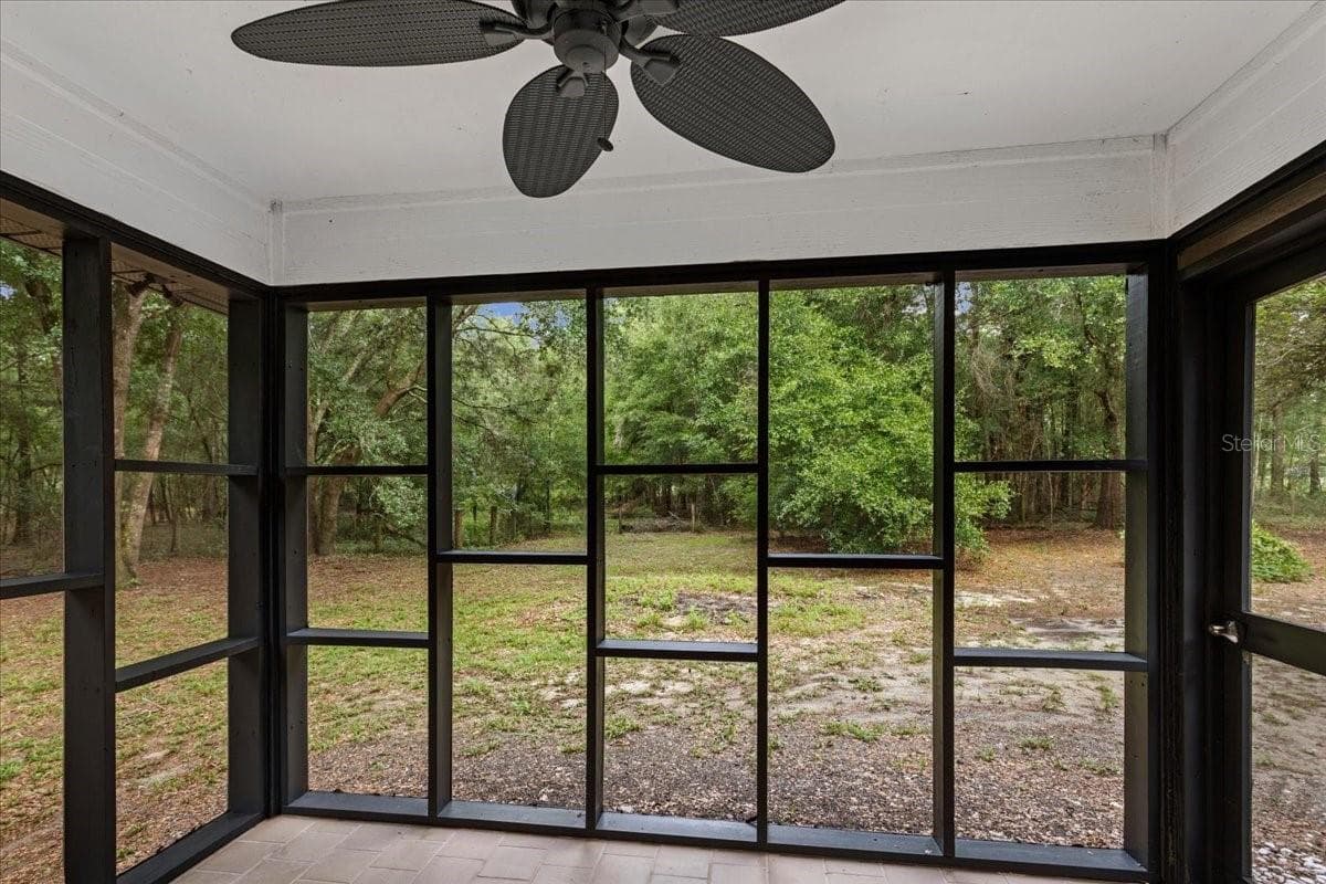 Newly screened and painted back porch - 5309 NE 60TH AVE, HIGH SPRINGS
