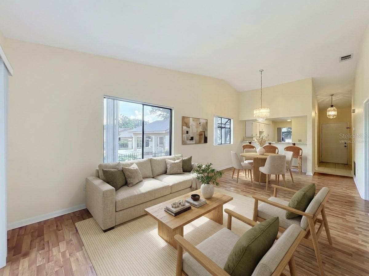Virtually Staged Living/Dining - 340 GOLFSIDE CV #340, LONGWOOD