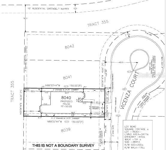 3114 Vicenza Court Plot Plan - 3114 VICENZA CT, BRADENTON