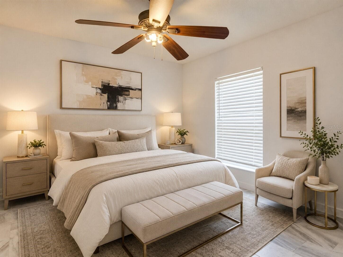 Virtually Staged Second Bedroom - 2972 SANTA MARIA AVE, CLERMONT