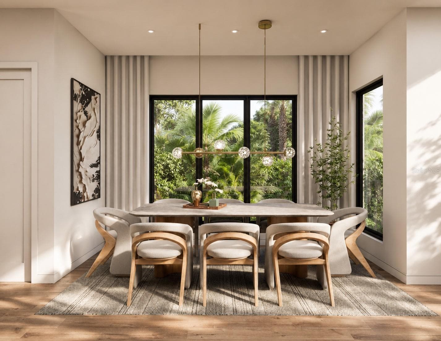 Formal dining space - soaring 10' ceilings - 3406 BAYSHORE BLVD NE, ST PETERSBURG