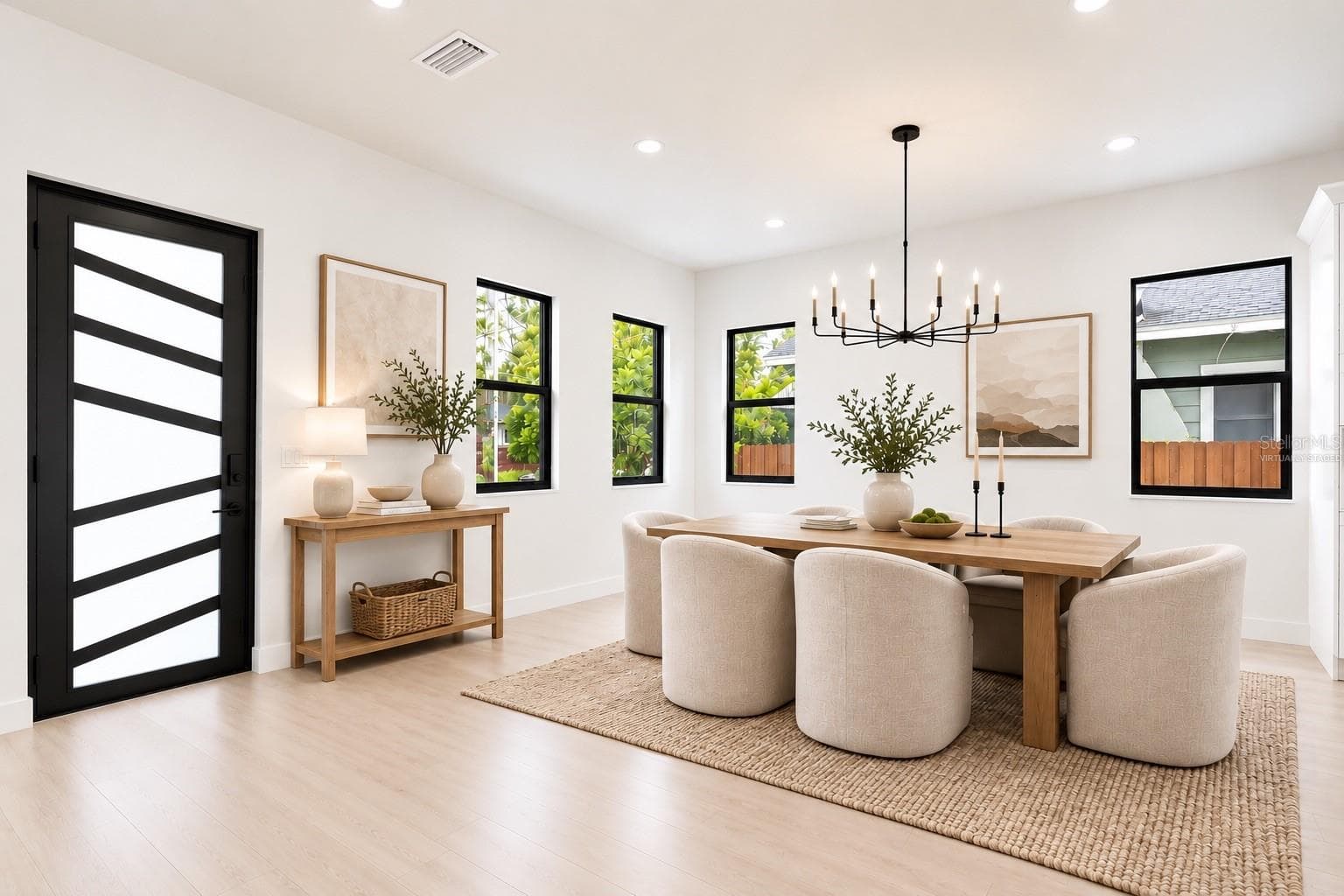 Entrance / Dining Room Virtually Staged - 7106 N 10TH ST, TAMPA