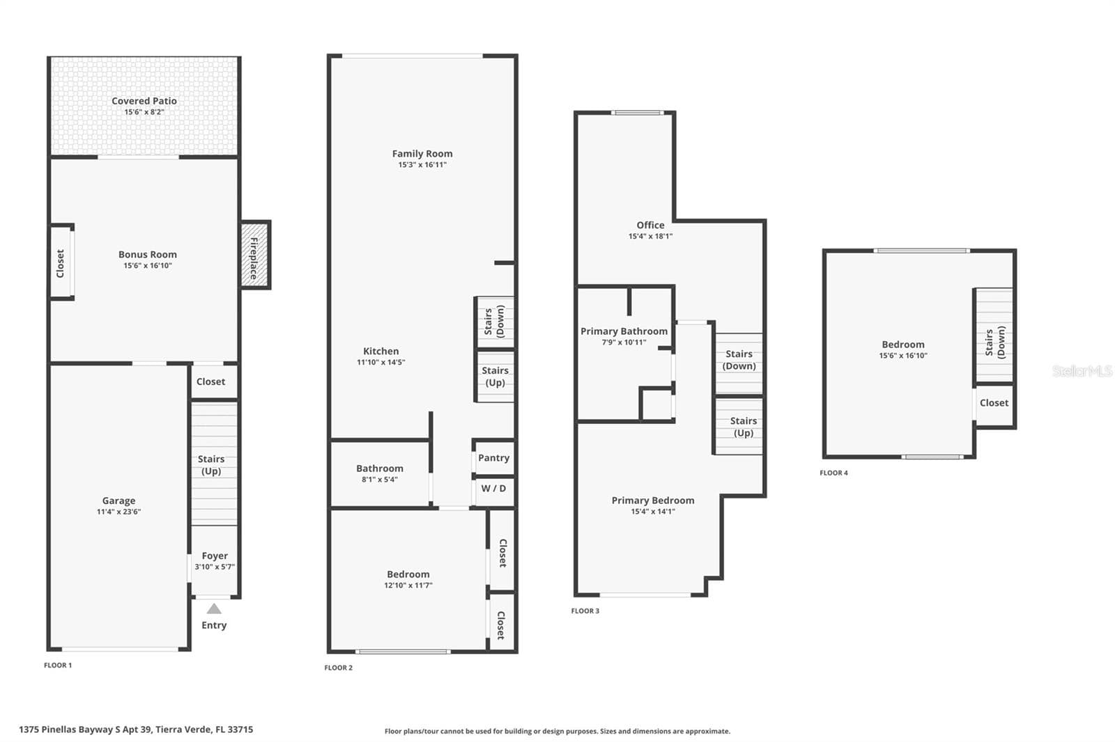 Floorplan - 1375 PINELLAS BAYWAY S #39, TIERRA VERDE