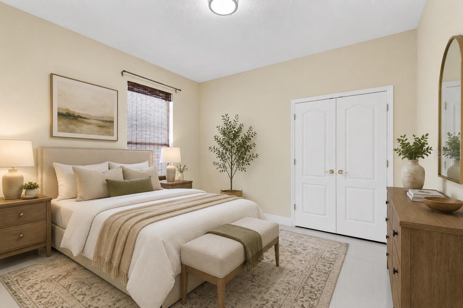 Virtually Staged Image. Bedroom 2. - 856 TIMBER ISLE DR, ORLANDO