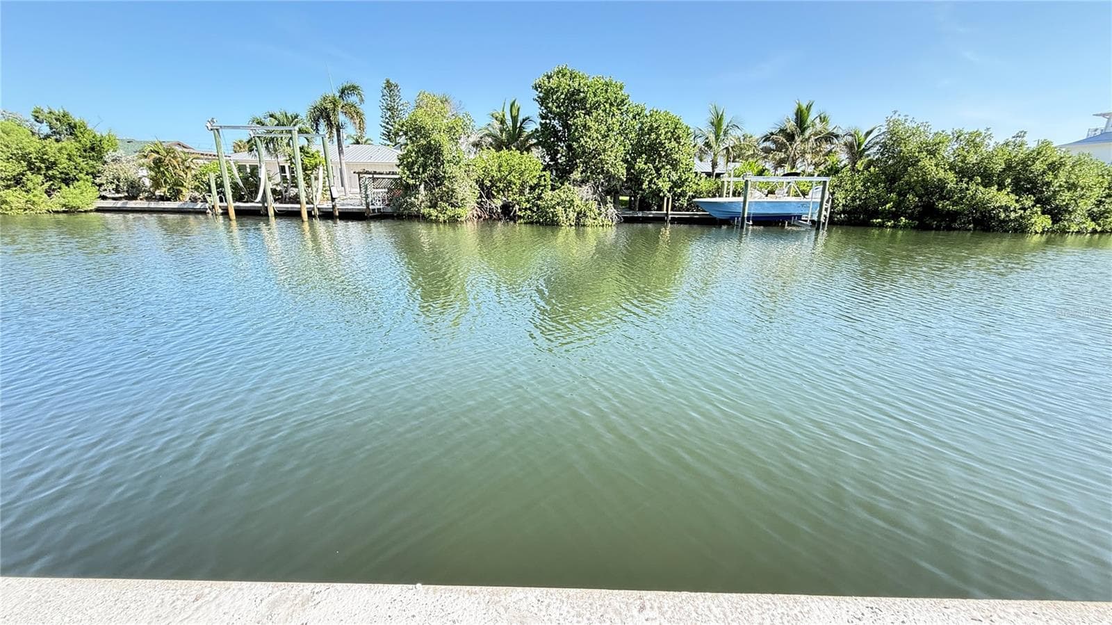 View of canal from seawall - 420 63RD ST #420A, HOLMES BEACH