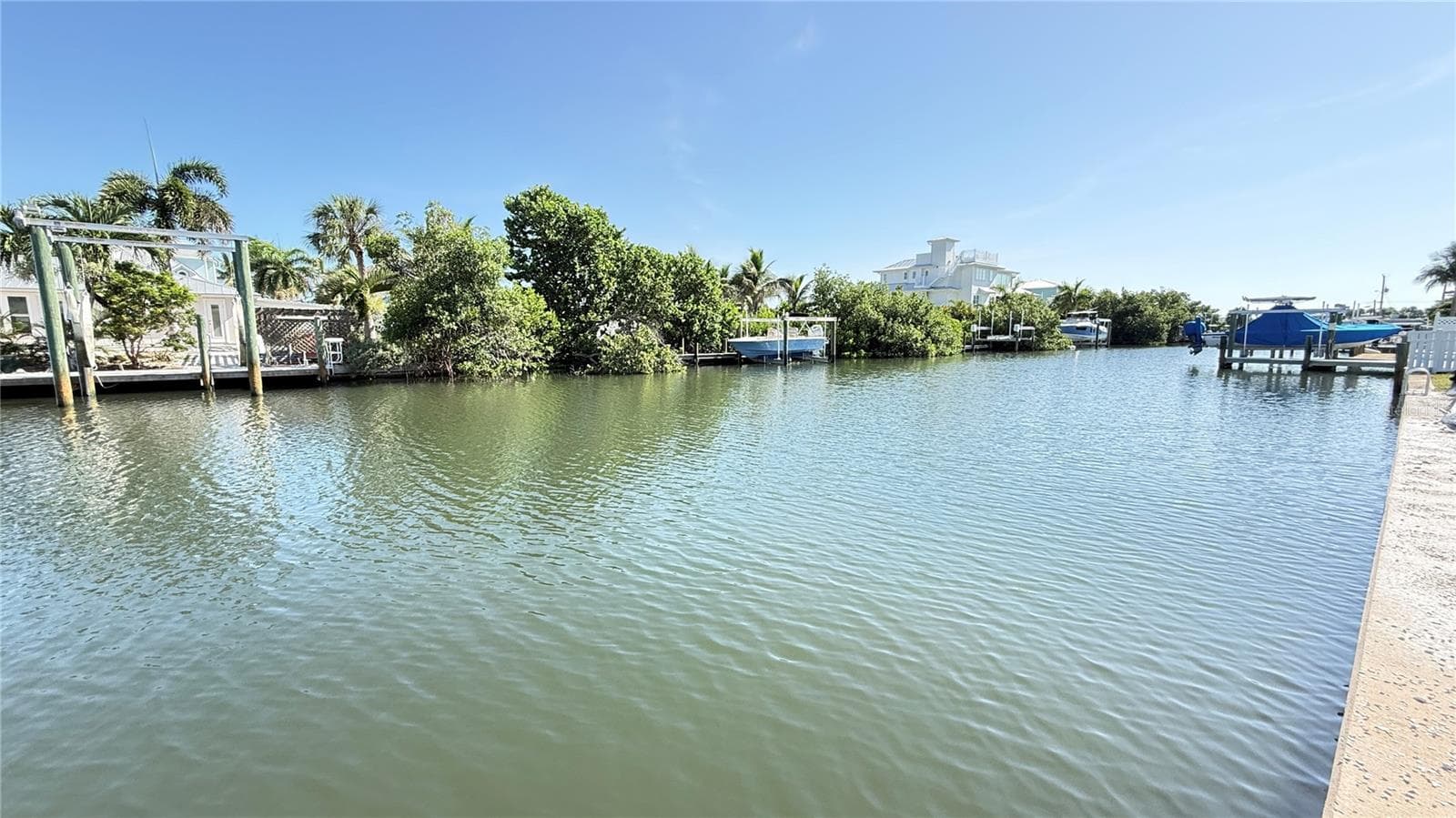 View of canal looking East - 420 63RD ST #420A, HOLMES BEACH