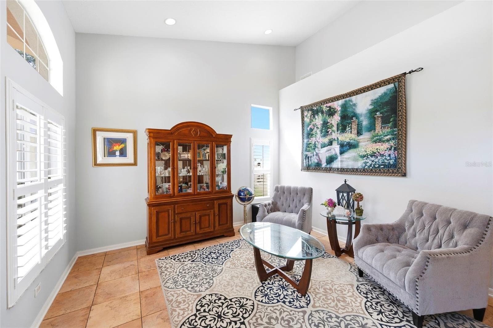 Formal living room has 16' ceiling. - 11507 BELLE HAVEN DR, NEW PORT RICHEY