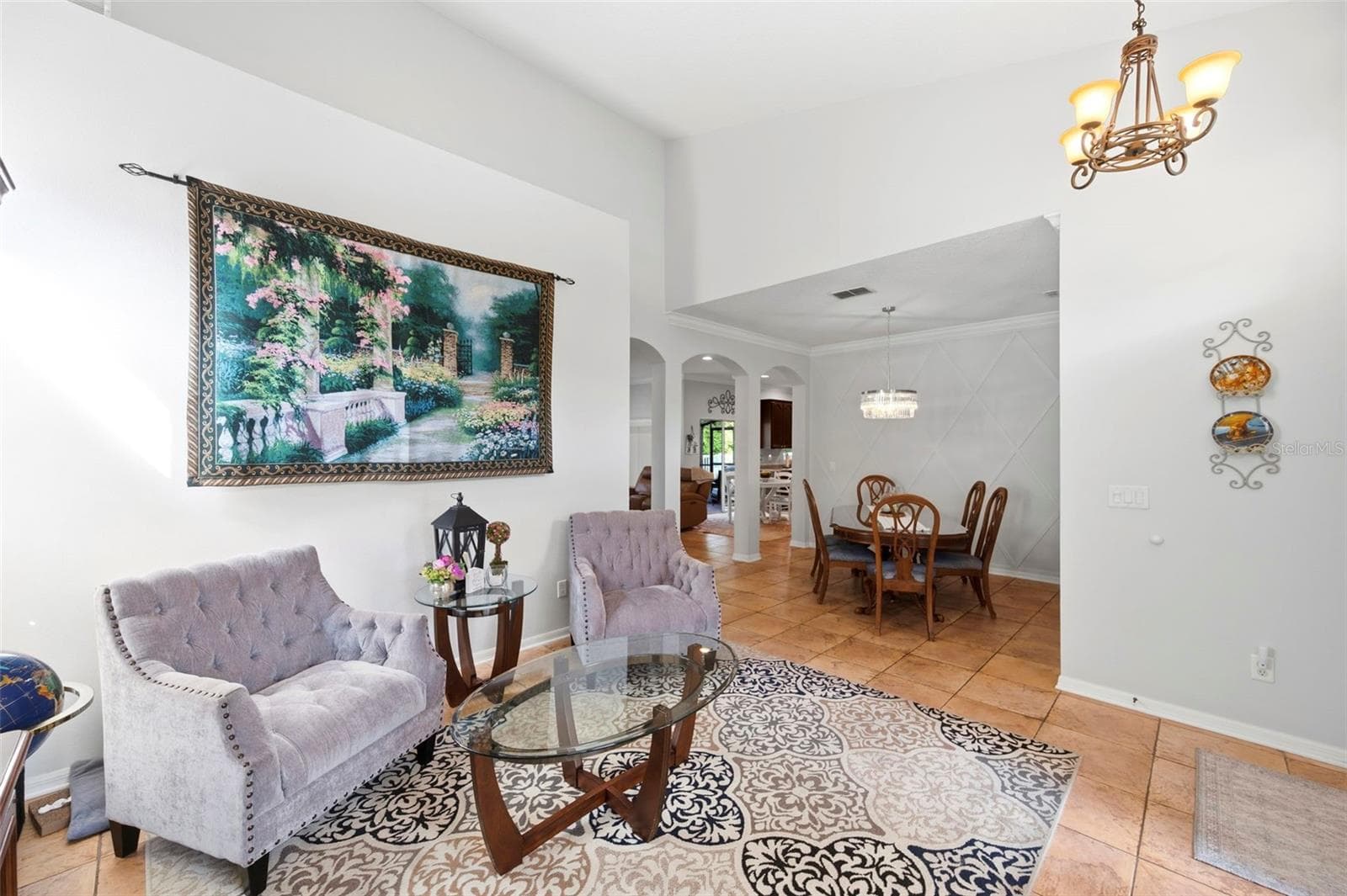 View of the living & dining rooms. - 11507 BELLE HAVEN DR, NEW PORT RICHEY