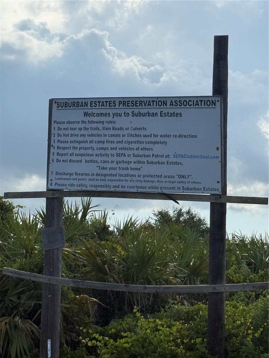 SEPA Club Welcome Sign near entrance - HOLOPAW GROVES RD #Lot 125 & 126, ST CLOUD