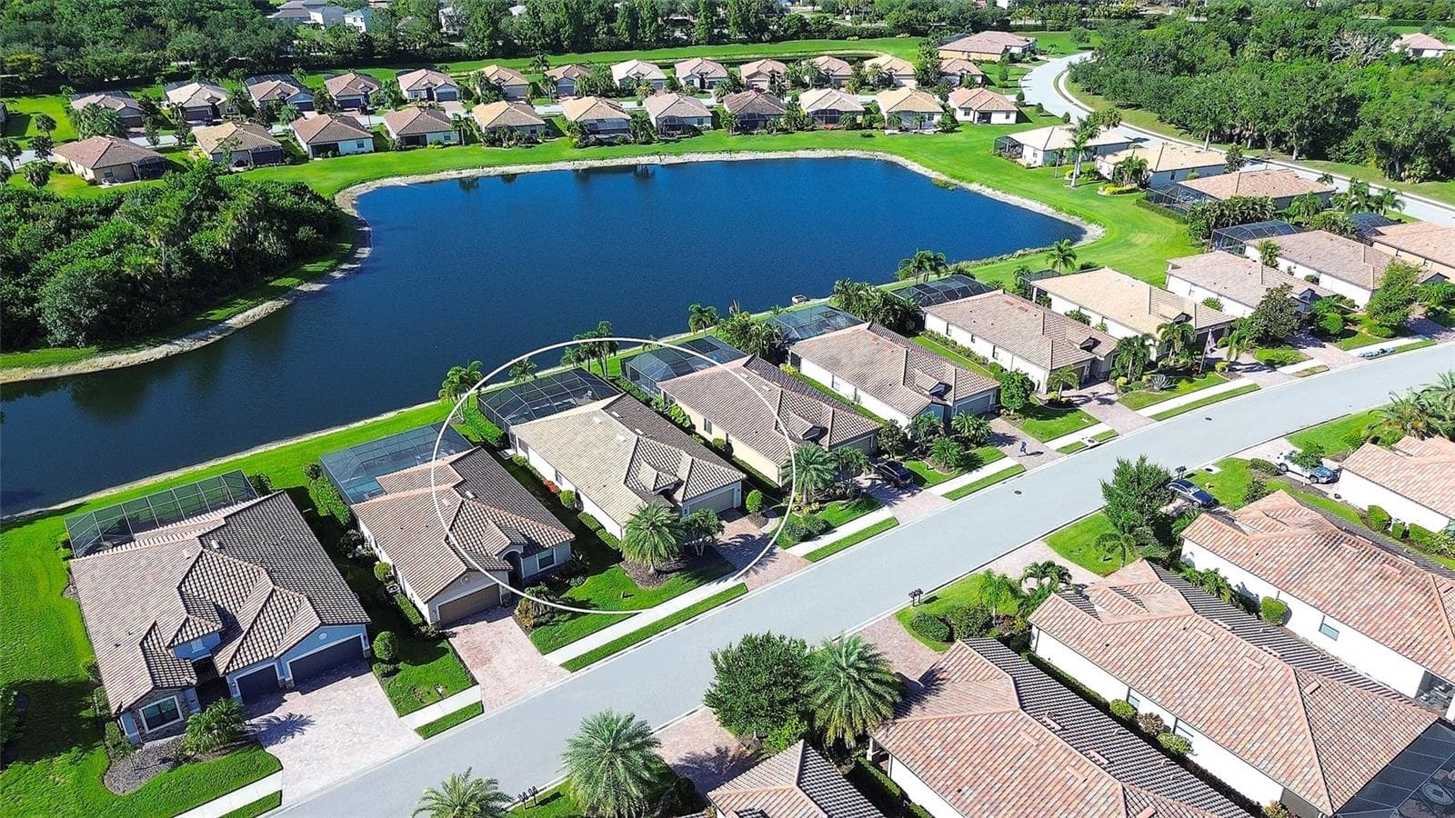 Aerial View of The Sanctuary - 7130 QUIET CREEK DR, BRADENTON