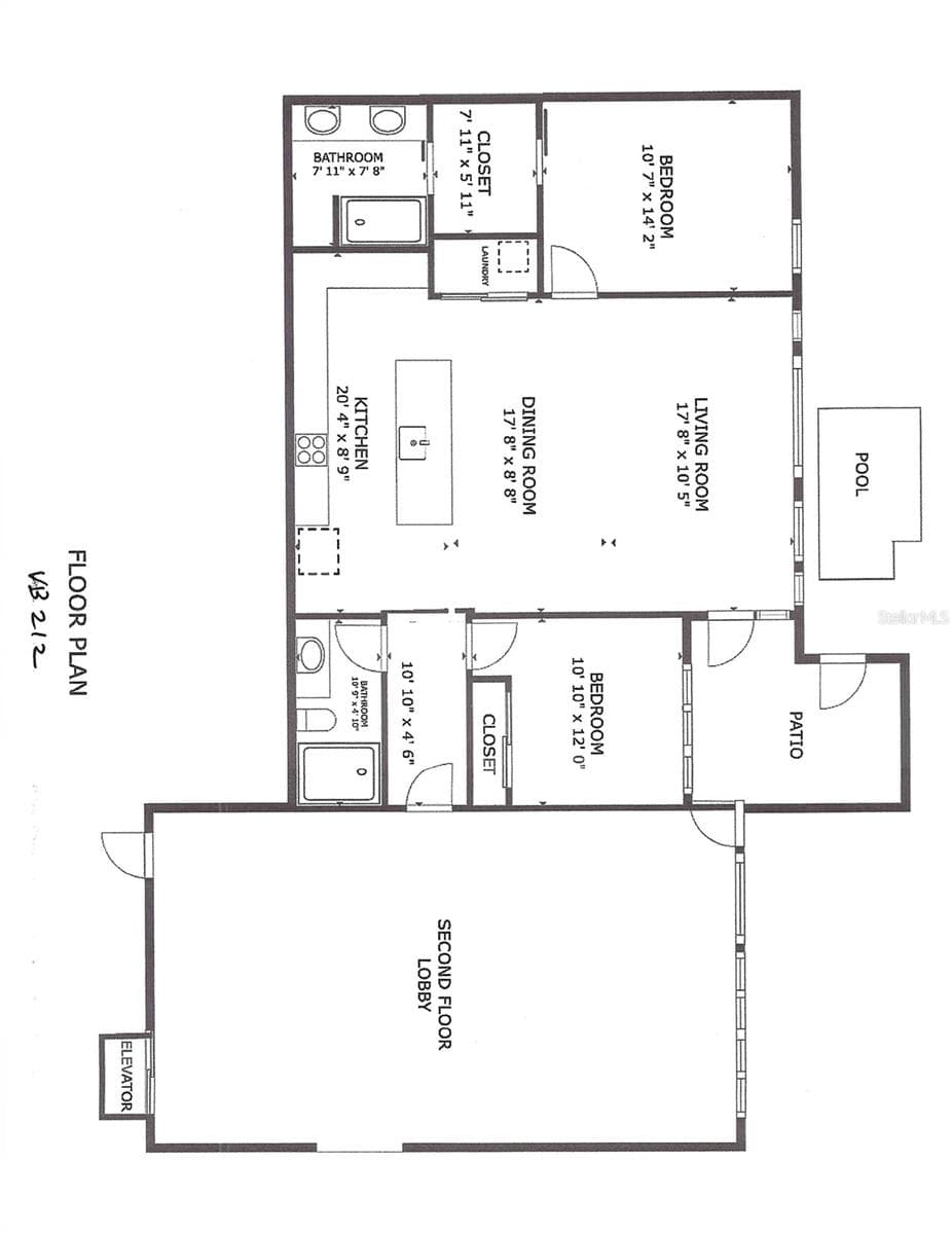 FLOOR PLAN #212 - 430 KUMQUAT CT #212, SARASOTA