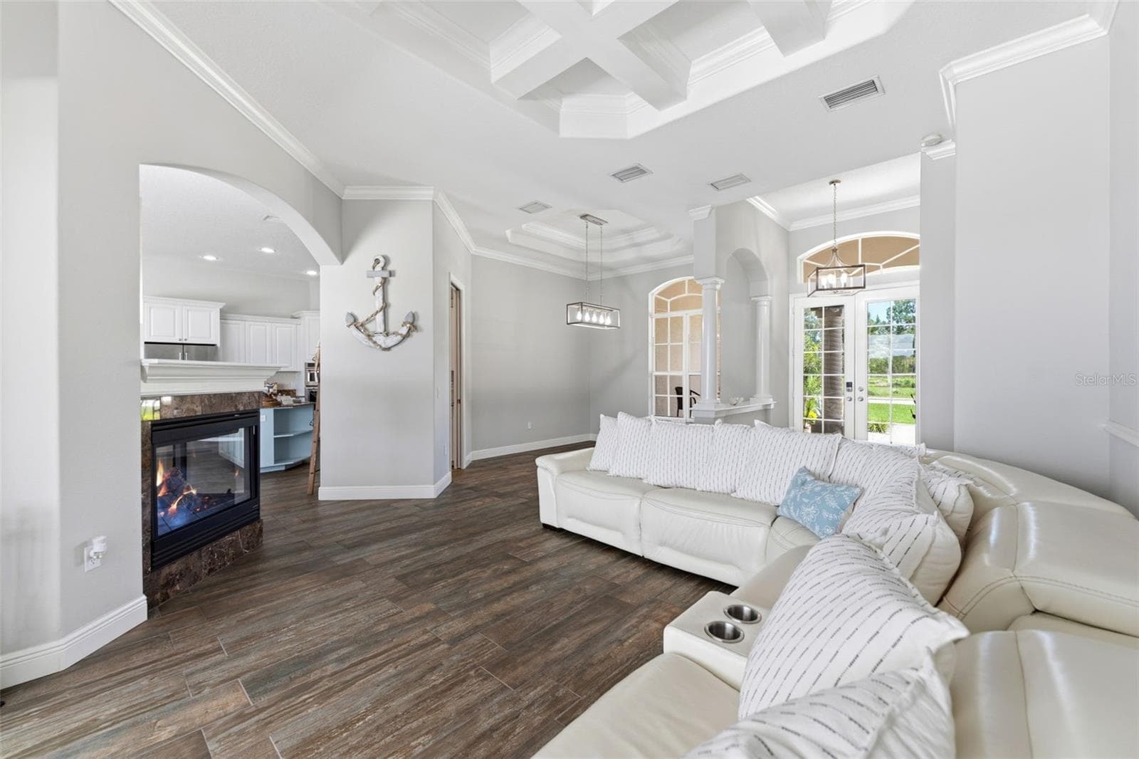 Stunning Architectural Details, Including Custom Crown Molding, Elegant High Ceilings, Expansive Windows & More - 24355 HIDEOUT TRL, LAND O LAKES