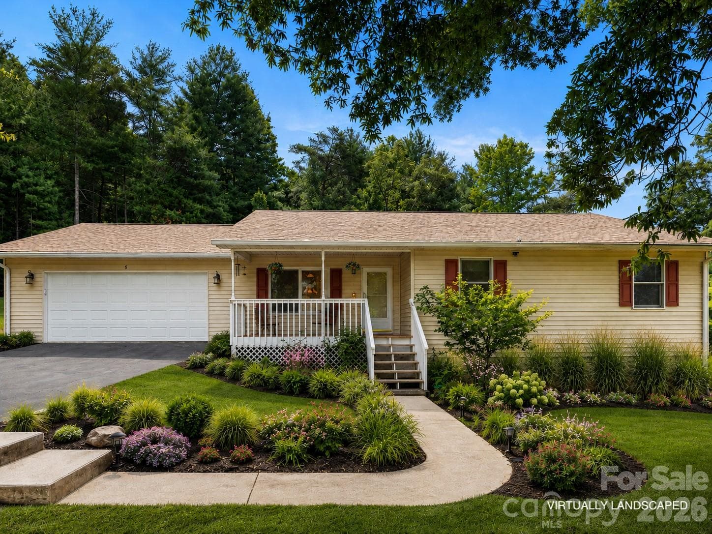 Virtually landscaped - 5 Harrison Hill Road, Swannanoa