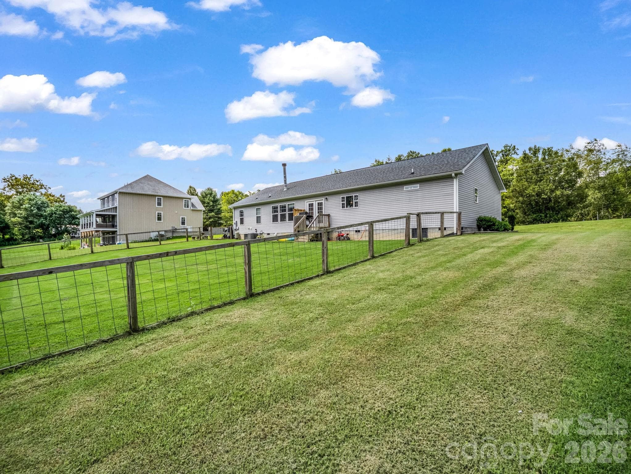 Fenced in Back Yard - 213 Big Oak Road, Hendersonville